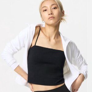 UNIQLO AIRism Cotton Cropped Tube Bra Top, EUC, Women's Large